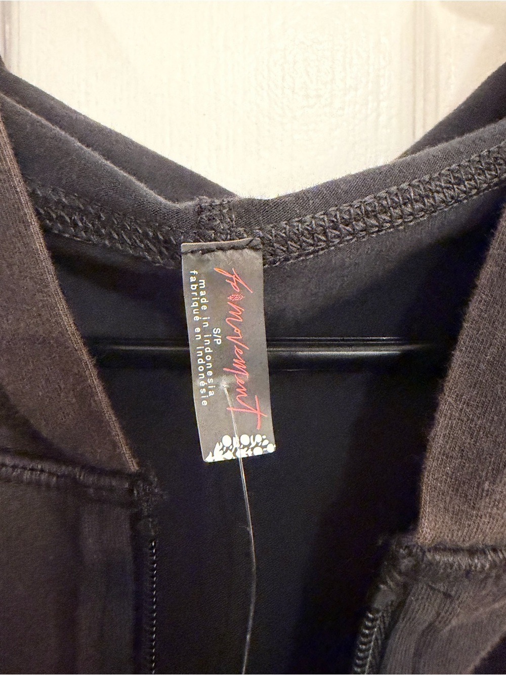 Free People Movement Hot Shot Hooded Skortsy Dress Washed Black NWT Small - Picture 3 of 11